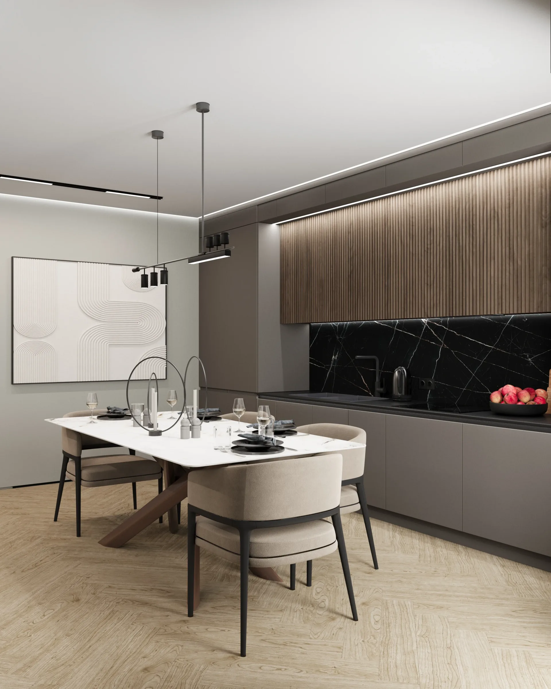 Квартира-студия на Ленина 17 - кухня 5